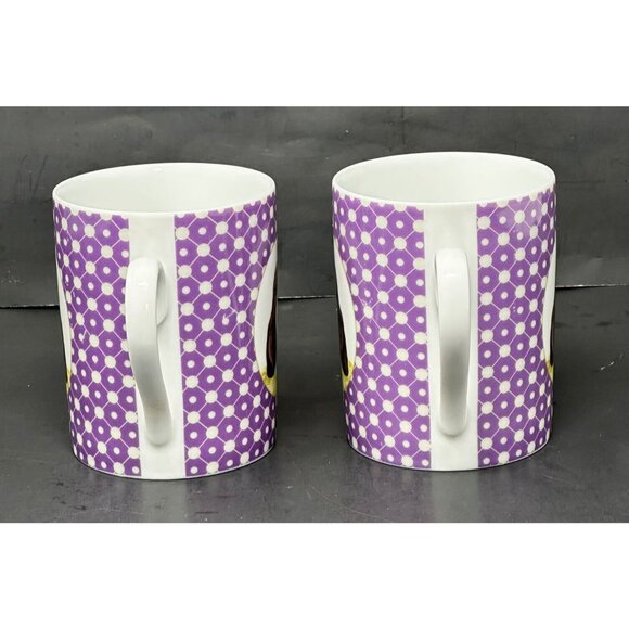 MEDARD DE NOBLAT UNE VIE DE CHIEN Basset Hound Mugs Cups 8 oz Set of 2 Limoges - Picture 2 of 9